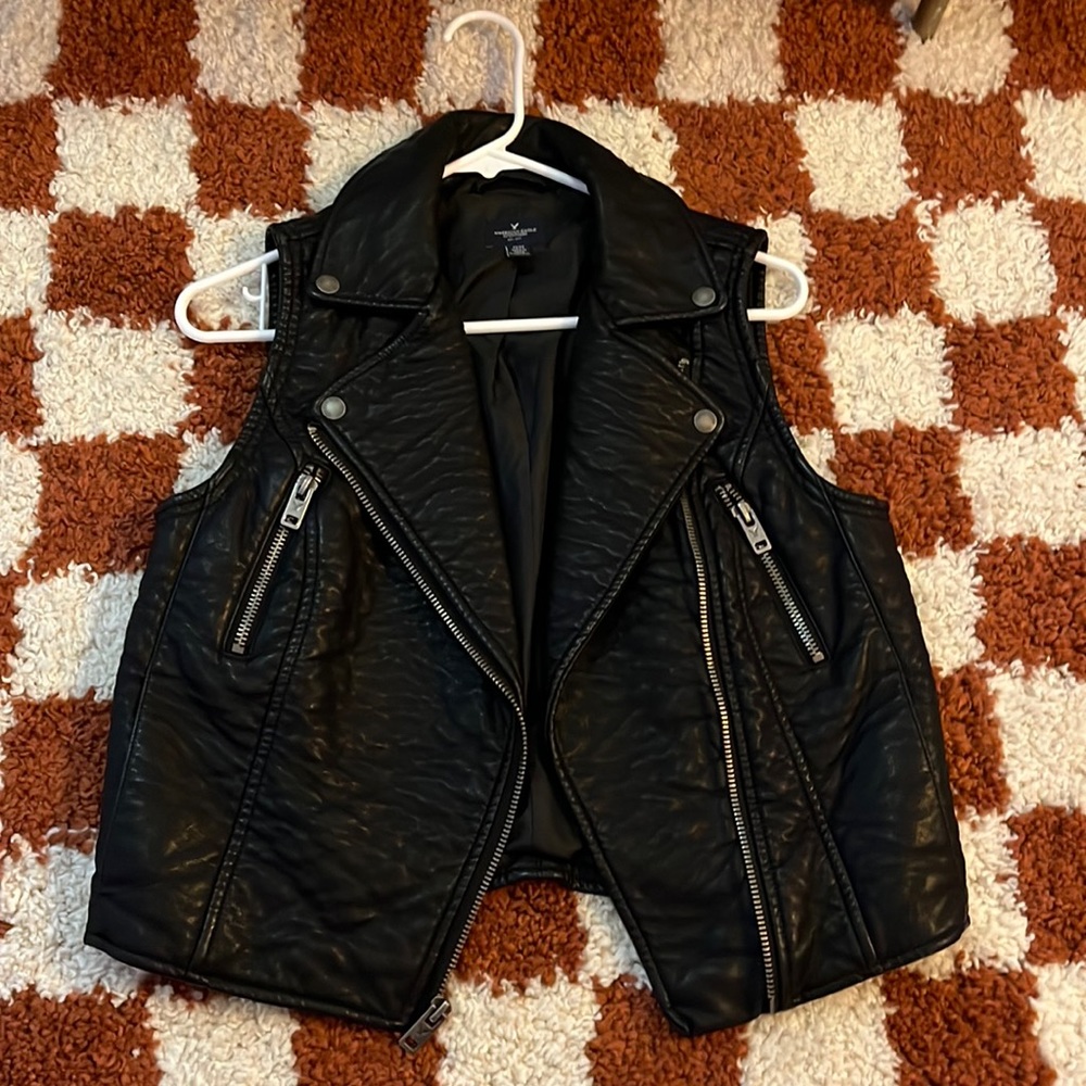 American Eagle Faux Leather Vest